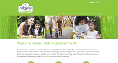 Desktop Screenshot of oakridgeapts.com